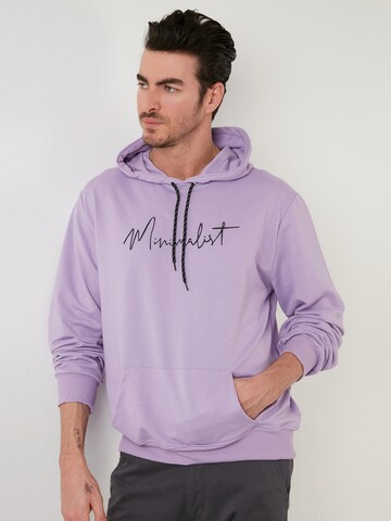 Sweat-shirt Buratti en violet : devant