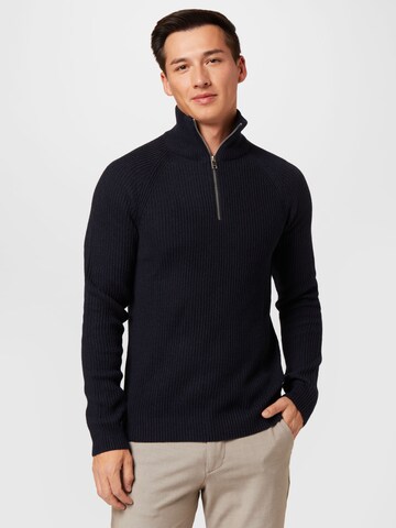 JACK & JONES Sweater in Blue: front