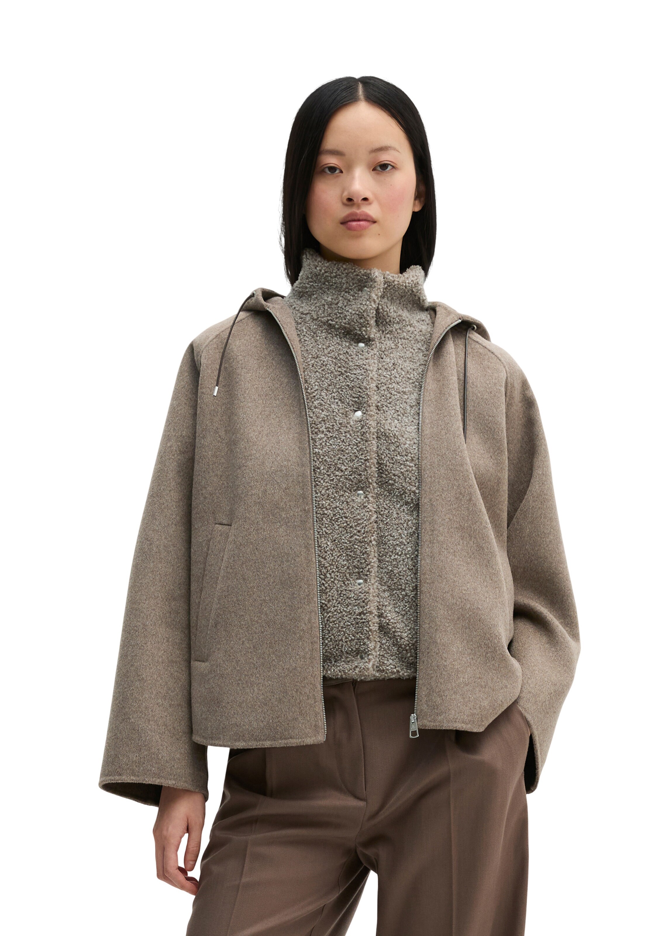 Marc O'Polo Tussenjas in Beige: voorkant
