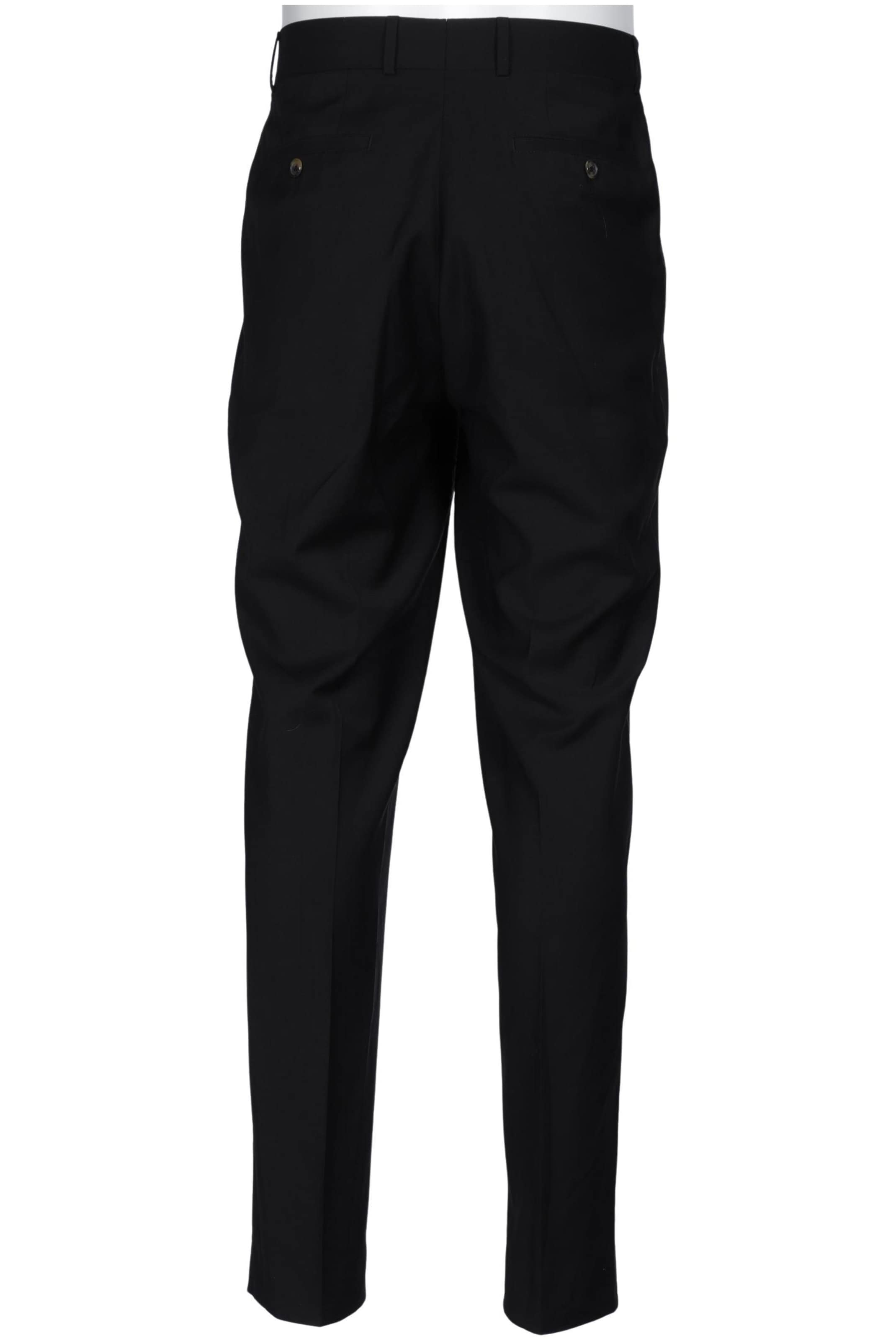 RENÉ LEZARD Stoffhose 34 in Schwarz