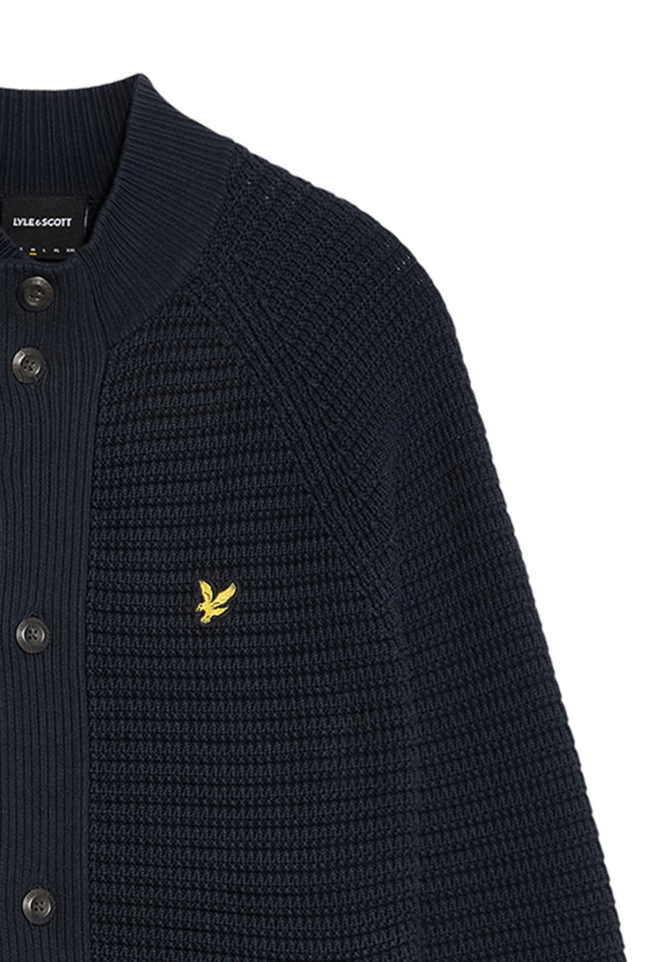 Lyle & Scott Gebreid vest in Blauw