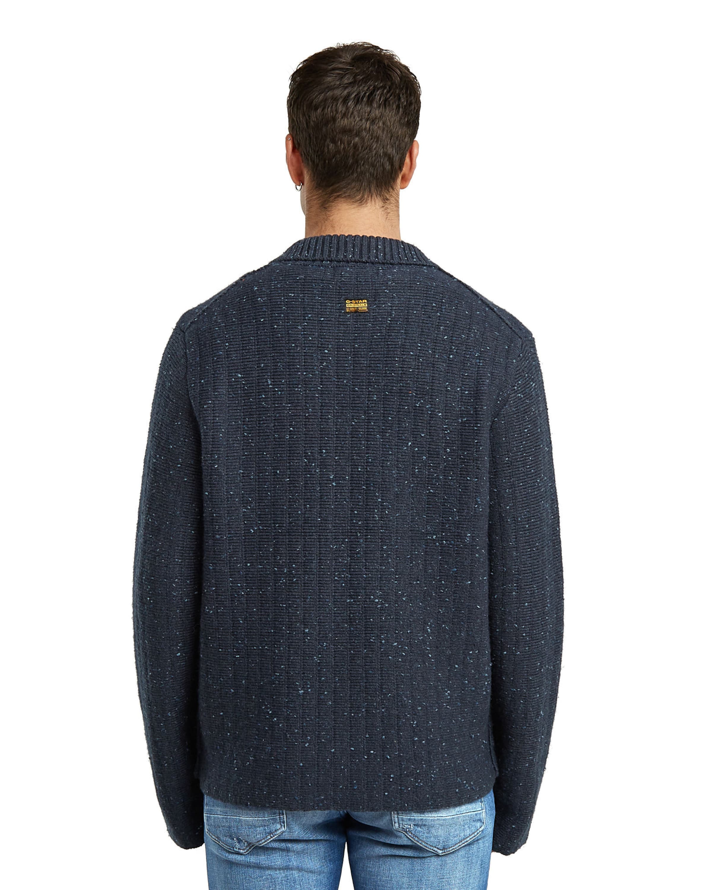 G-STAR Gebreid vest in Blauw