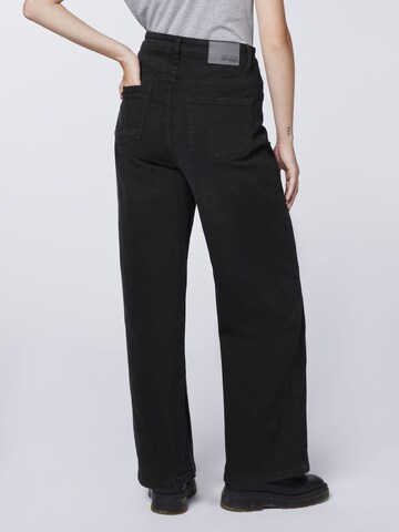 JZ&CO Wide Leg Jeans in Schwarz