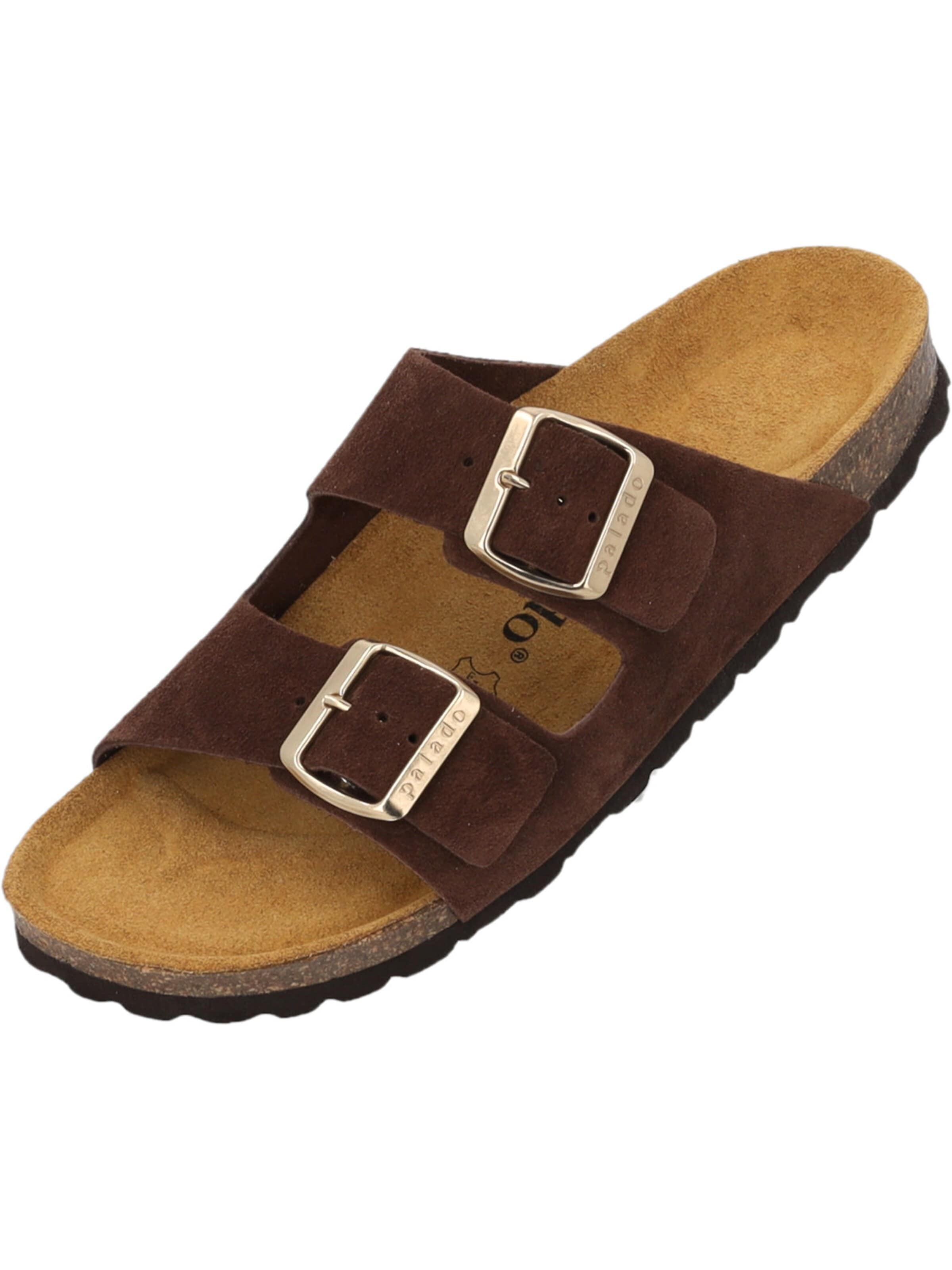 Palado Pantolette 'Palado Korfu Suede Premium Leather'‌‌‌‌‌‌‌‌‌ in Braun: Vorderseite