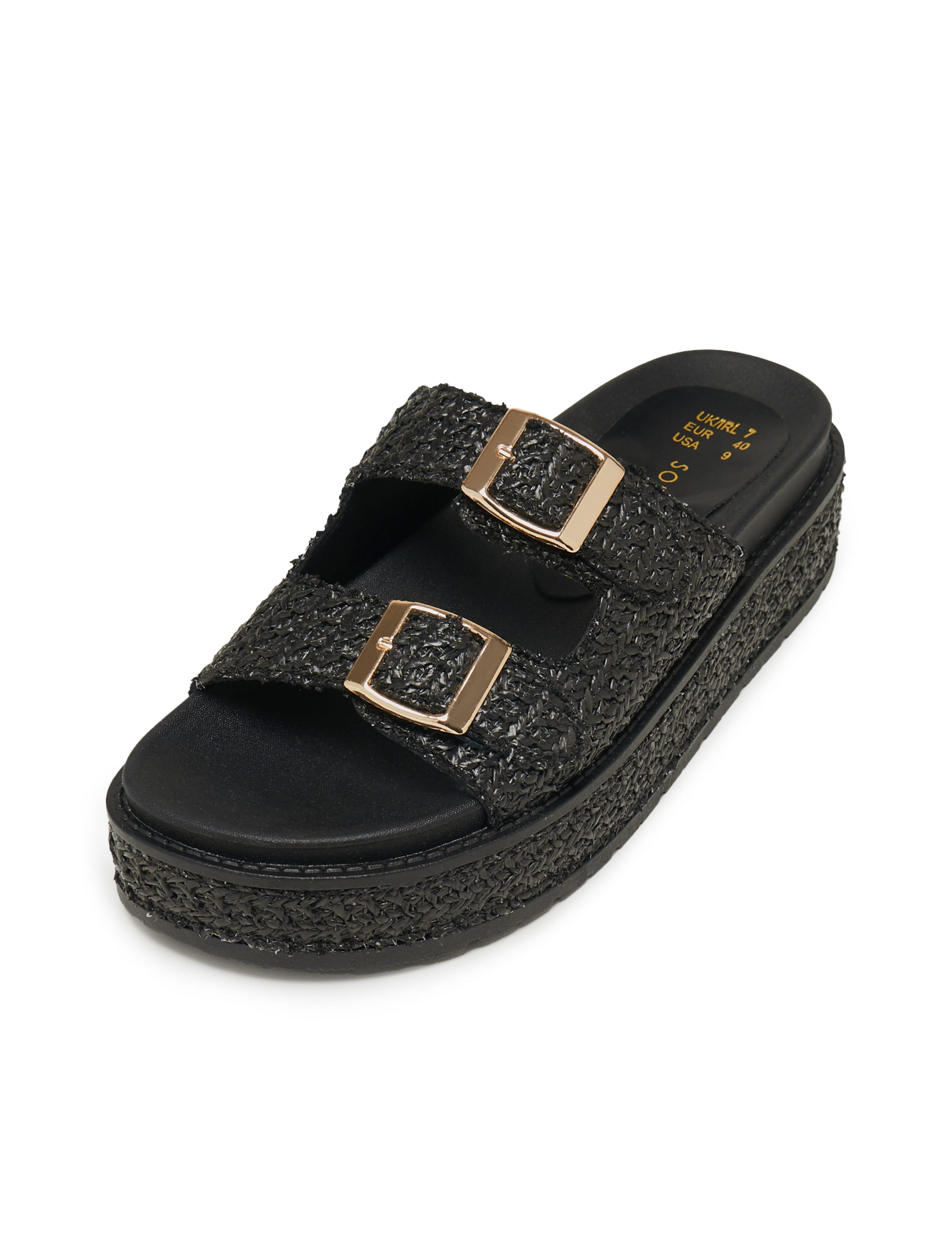 South Beach Sandaler i sort, Produktvisning