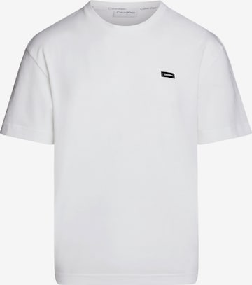 T-Shirt Calvin Klein en blanc : devant