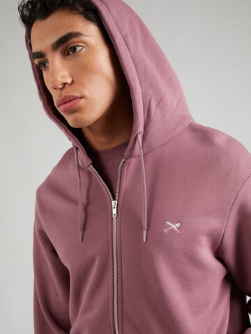 Iriedaily Zip-Up Hoodie in Purple