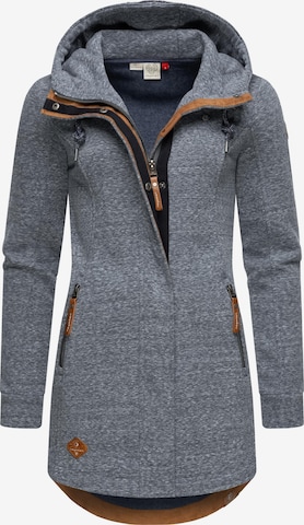 Ragwear Zip-Up Hoodie 'Letty' in Grey: front