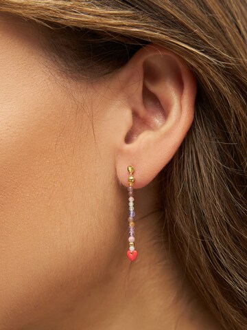 Boucles d'oreilles 'TOPPING STONES LOVE U' Lulu Copenhagen en or