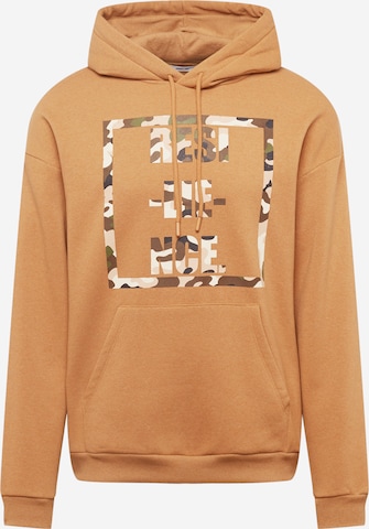 ABOUT YOU Sweatshirt 'Anthony' in Brown: front