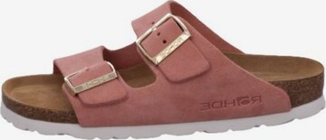 ROHDE Mules in Pink: front