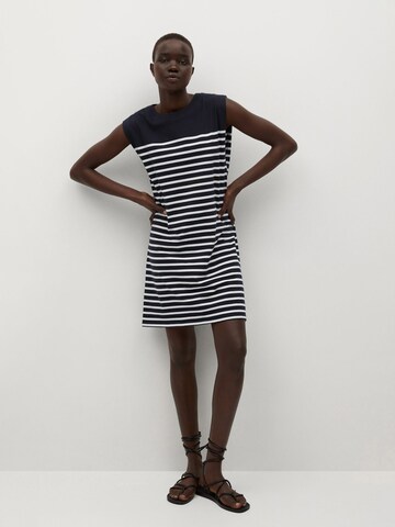 Rochie 'PICASA' de la MANGO pe albastru