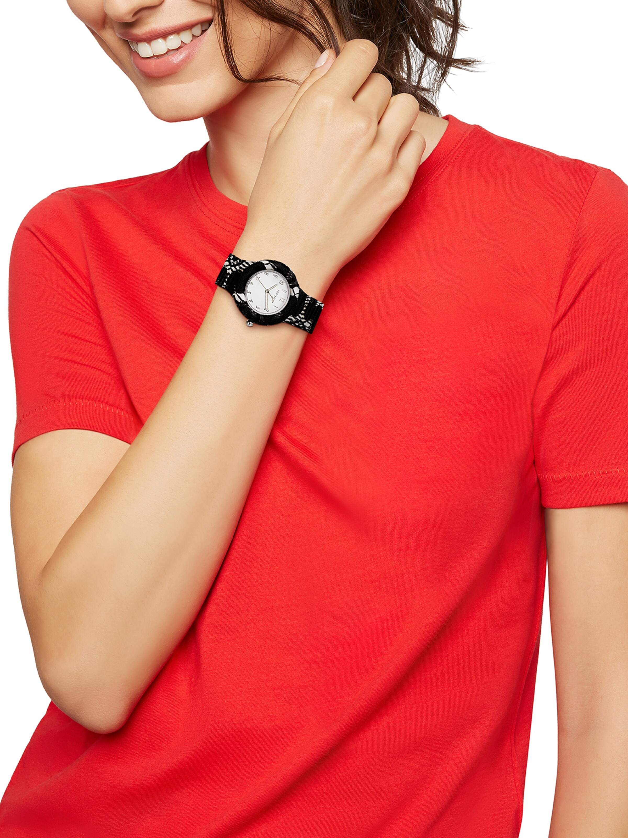 Hip Hop Uhr in Schwarz