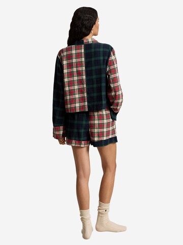 Polo Ralph Lauren Pyjama ' Crop & Boxer - Cozy Flannel ' in Gemengde kleuren