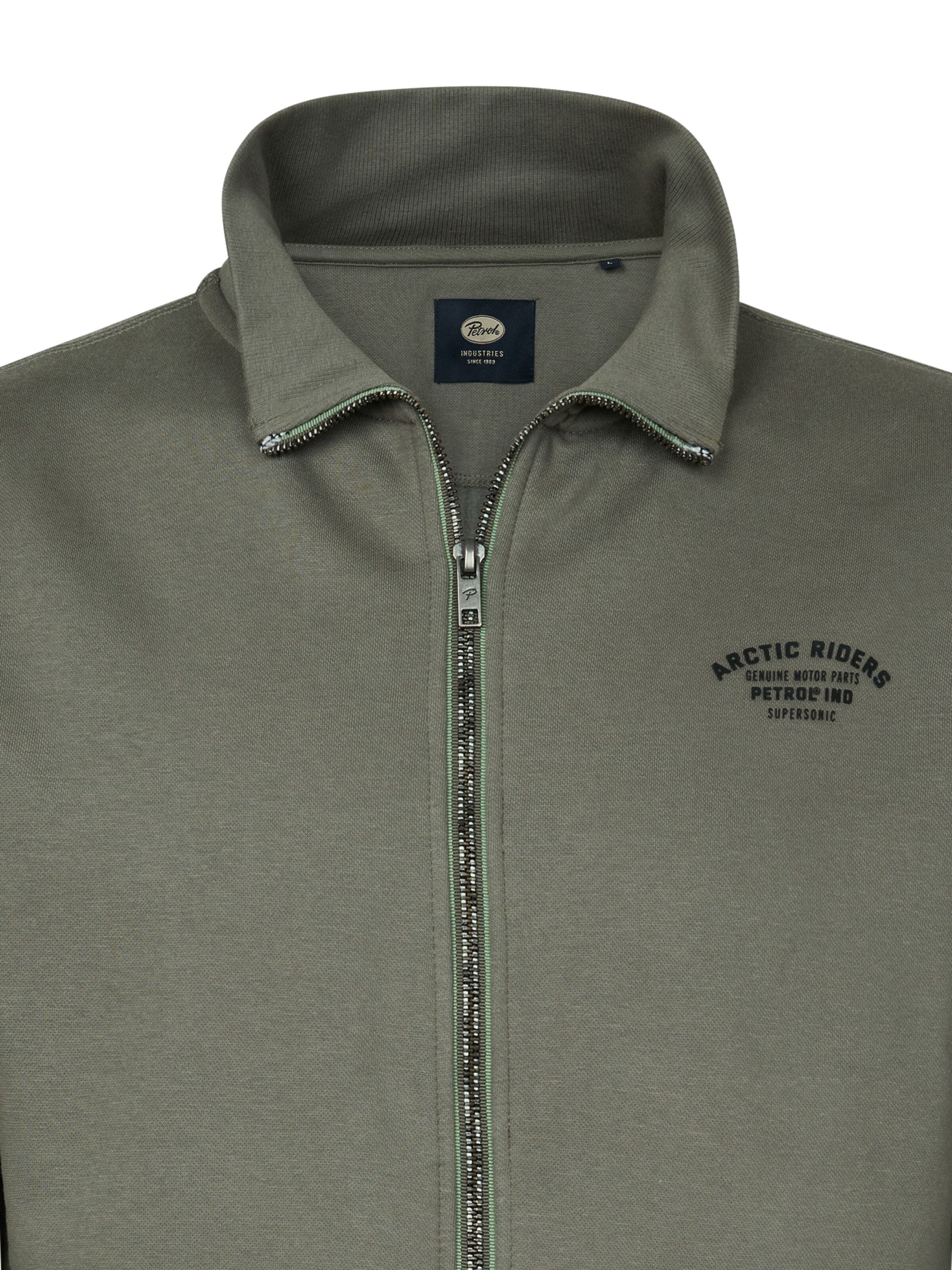 Petrol Industries Sweat jacket in Green