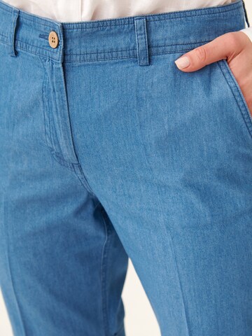 TATUUM Regular Trousers with creases 'Tegi' in Blue