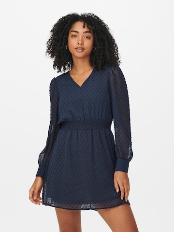 Robe-chemise 'LAURENCE' ONLY en bleu : devant