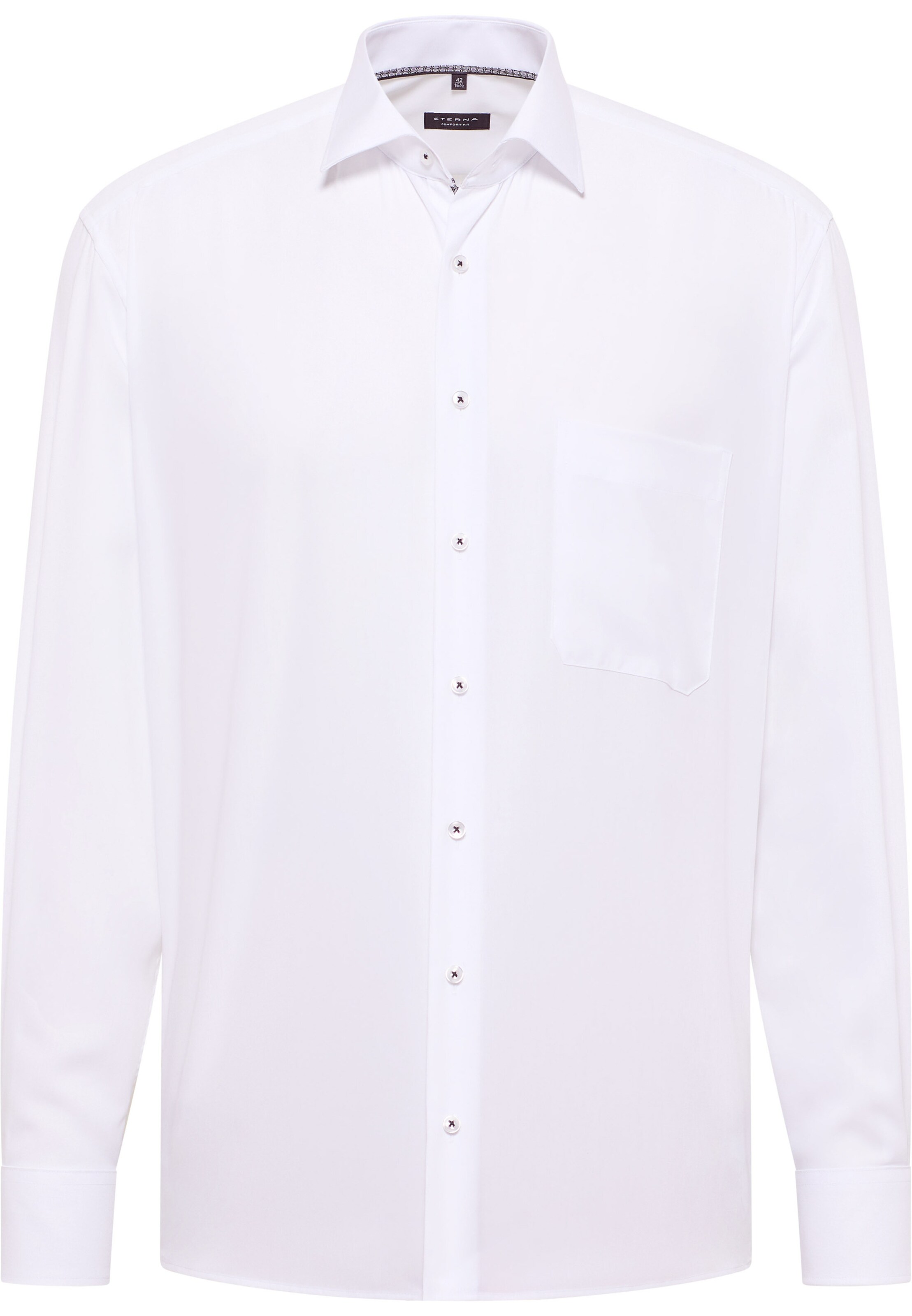 ETERNA Regular fit Button Up Shirt in White: front
