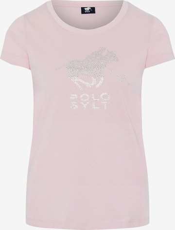 Polo Sylt Shirt in Pink: front