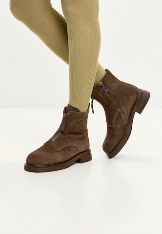 CESARE GASPARI Stiefelette in Braun