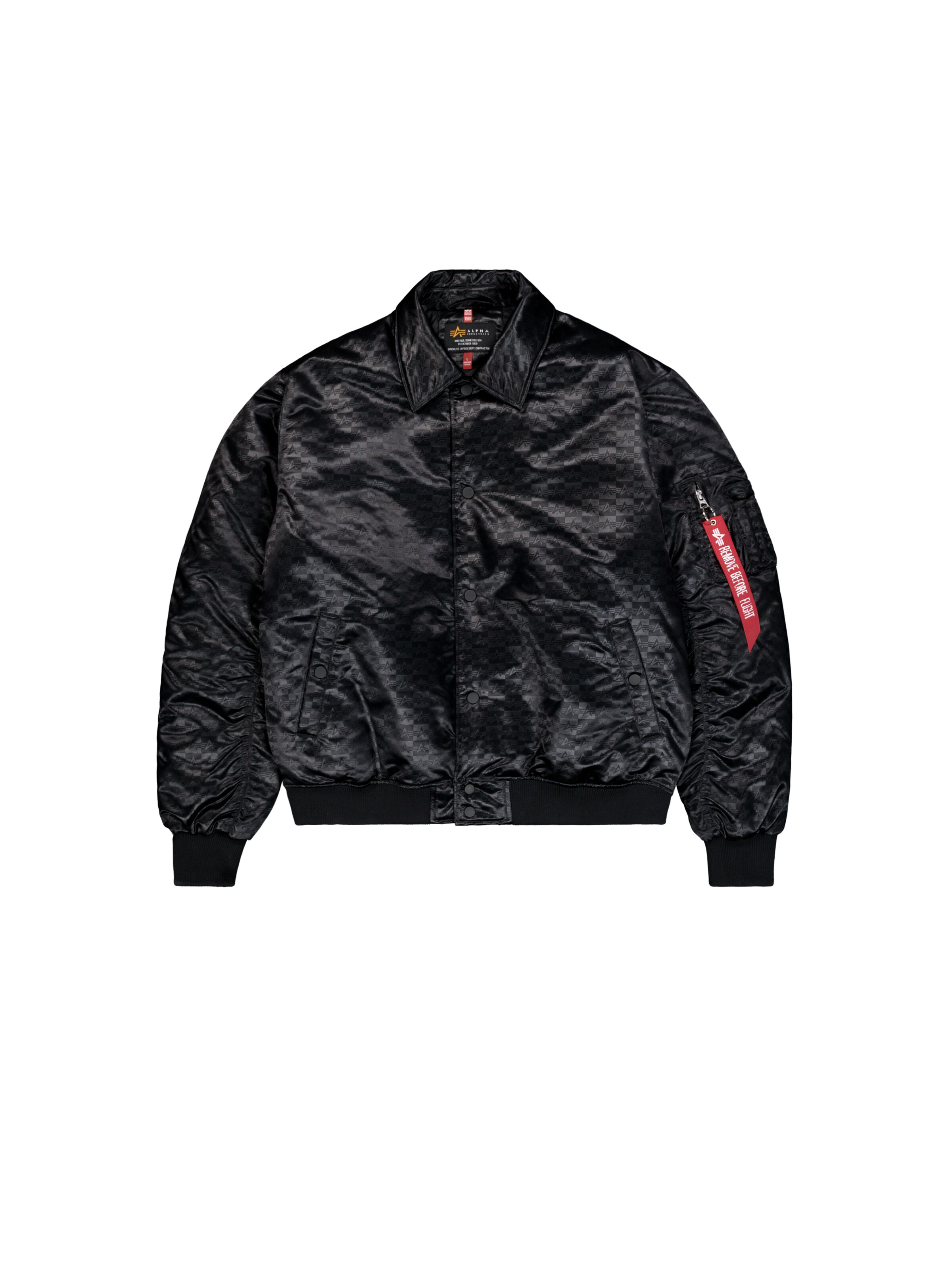 Giacca di mezza stagione di ALPHA INDUSTRIES in nero: frontale