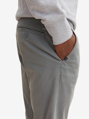 TOM TAILOR Regular Chino Pants in Grey