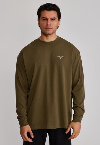 SikSilk Shirt in Groen: voorkant