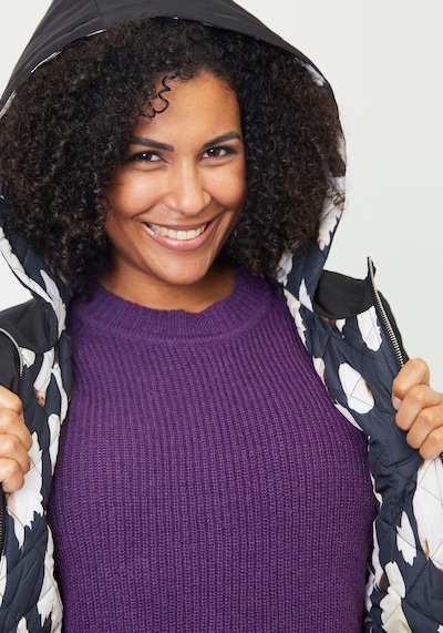 ADIA fashion Winterparka in schwarz, Produktansicht