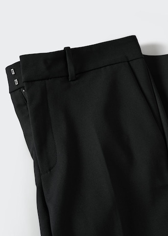 MANGO Regular Pleated Pants 'Cofi' in Black