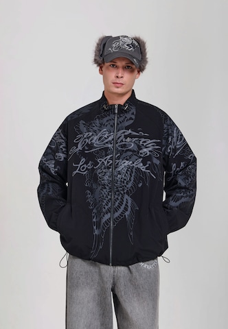 Ed Hardy Övergångsjacka i svart: framsida
