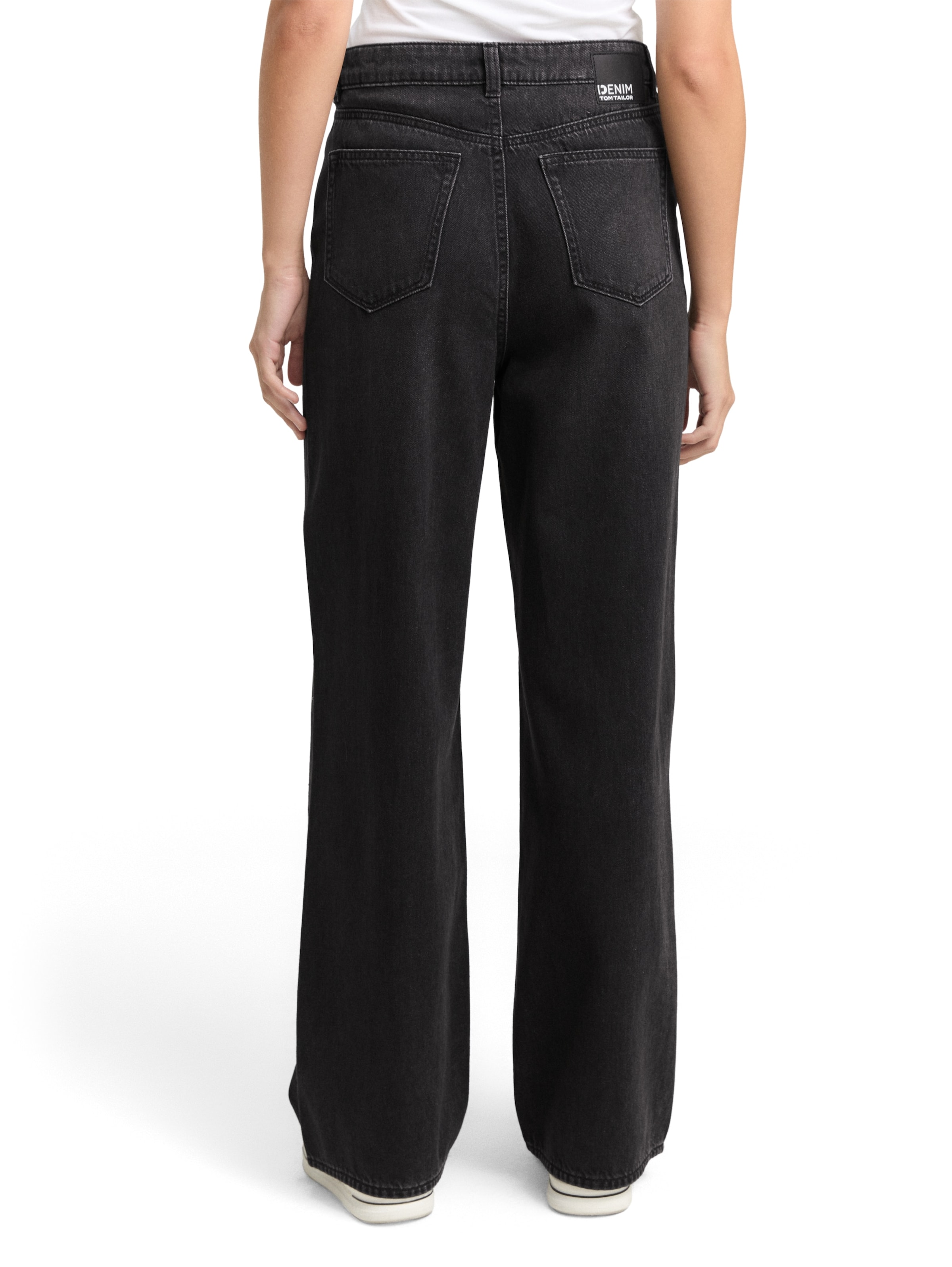 TOM TAILOR DENIM Wide leg Jeans in Black