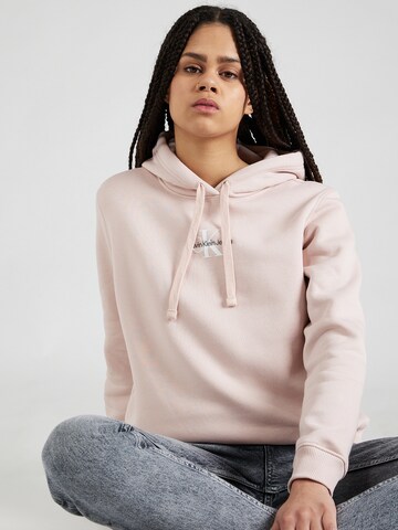 Regular Sweat-shirt Calvin Klein Jeans en rose