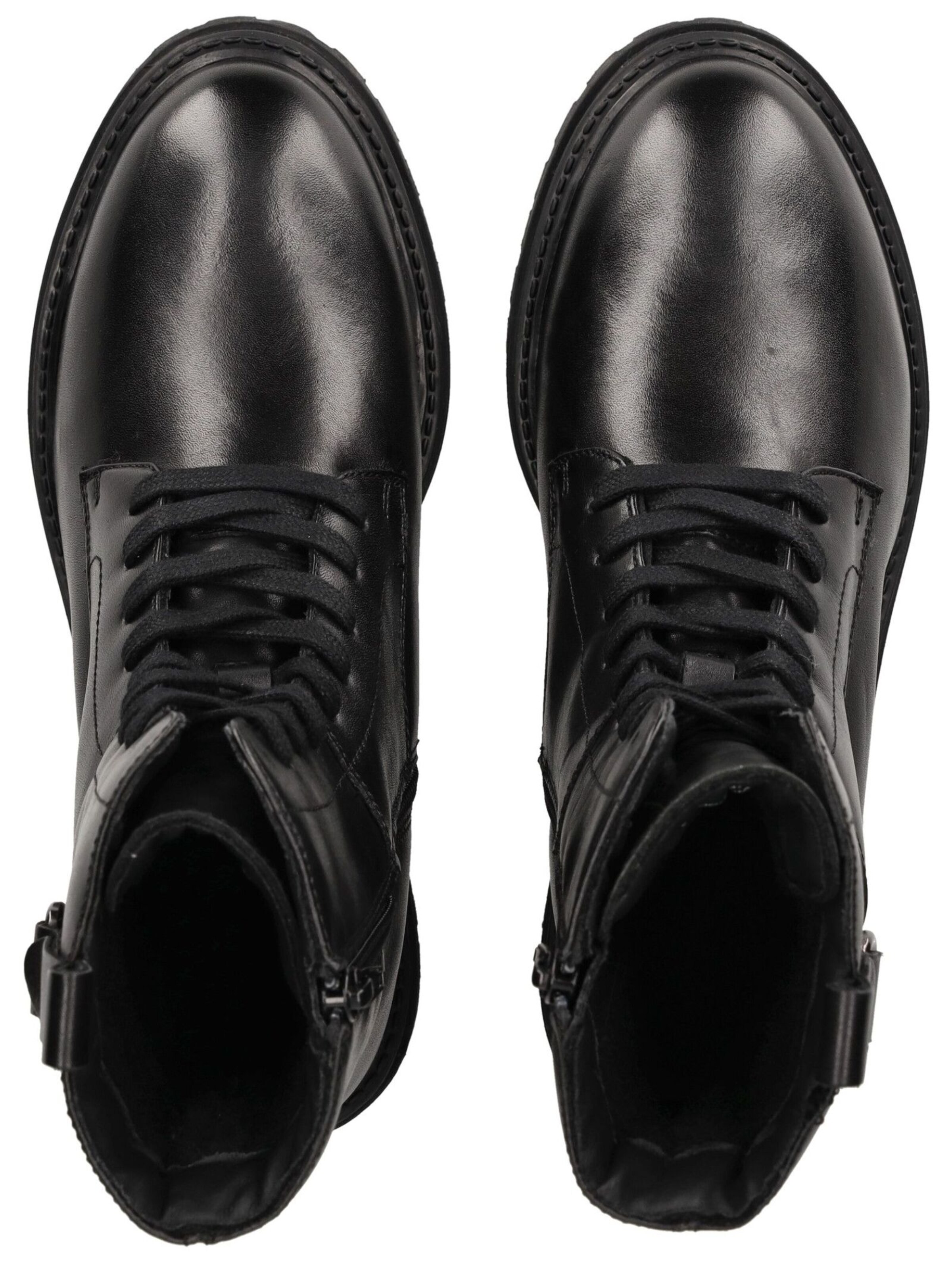 GEOX Lace-up bootie in Black