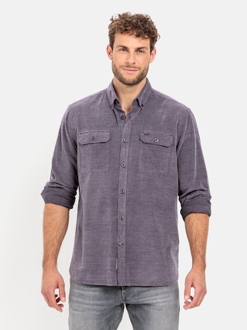 CAMEL ACTIVE Regular fit Button Up Shirt in Purple: front