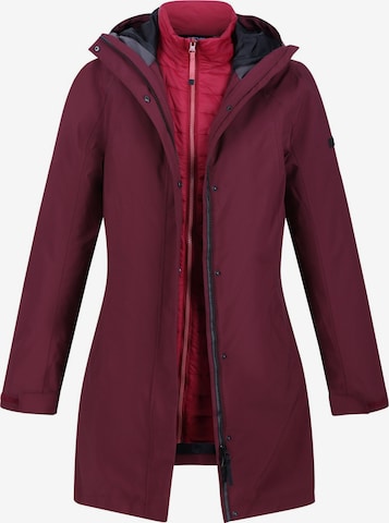 REGATTA Outdoorjacke 'Denbury IV' in Rot: predná strana