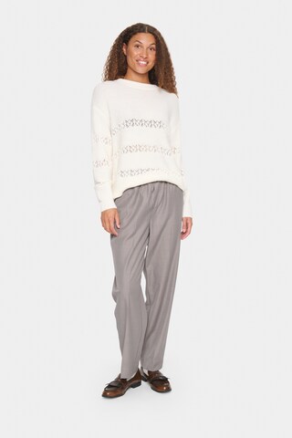 SAINT TROPEZ Pullover 'Ingela' in Weiß