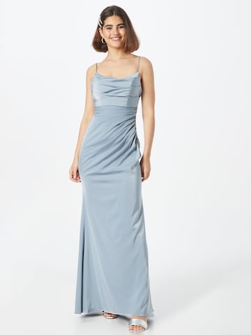LUXUAR Večerné šaty - Modrá: predná strana