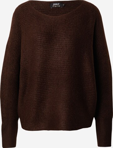 Pull-over 'DANIELLA' ONLY en marron : devant