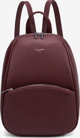 Zaino 'Zaino donna Oriana Nova pelle vegana PU' di David Jones in rosso: frontale