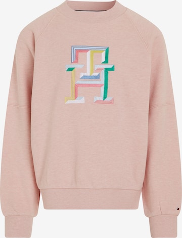 Sweat-shirt TOMMY HILFIGER en rose : devant