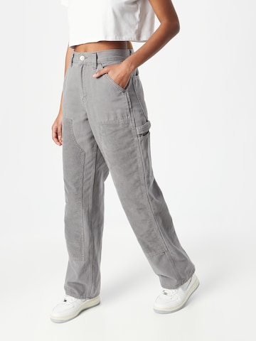 BDG Urban Outfitters Wide leg Jeans in Grijs: voorkant