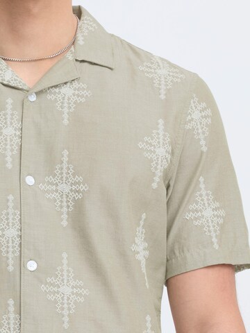 Casual Friday - Ajuste regular Camisa ' CFLeopold ' en verde
