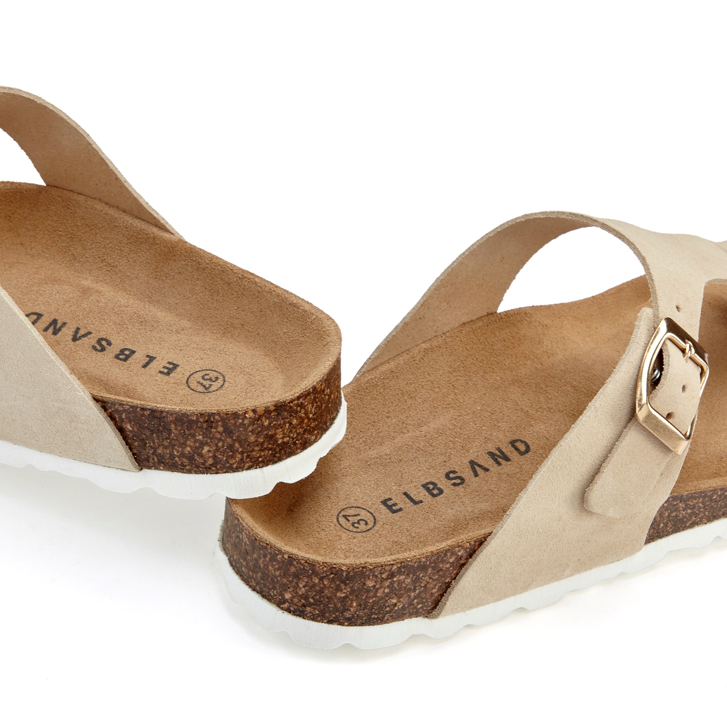 Elbsand T-Bar Sandals in Beige