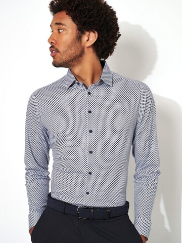 DESOTO Slim fit Overhemd in Blauw: voorkant