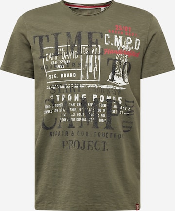 CAMP DAVID Bluser & t-shirts 'The Craftsmen' i grøn: forside