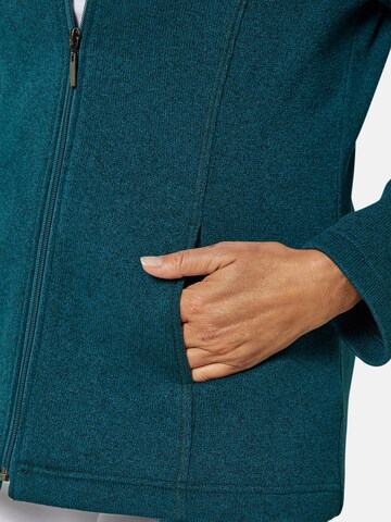 Goldner Sweatjacke in Blau