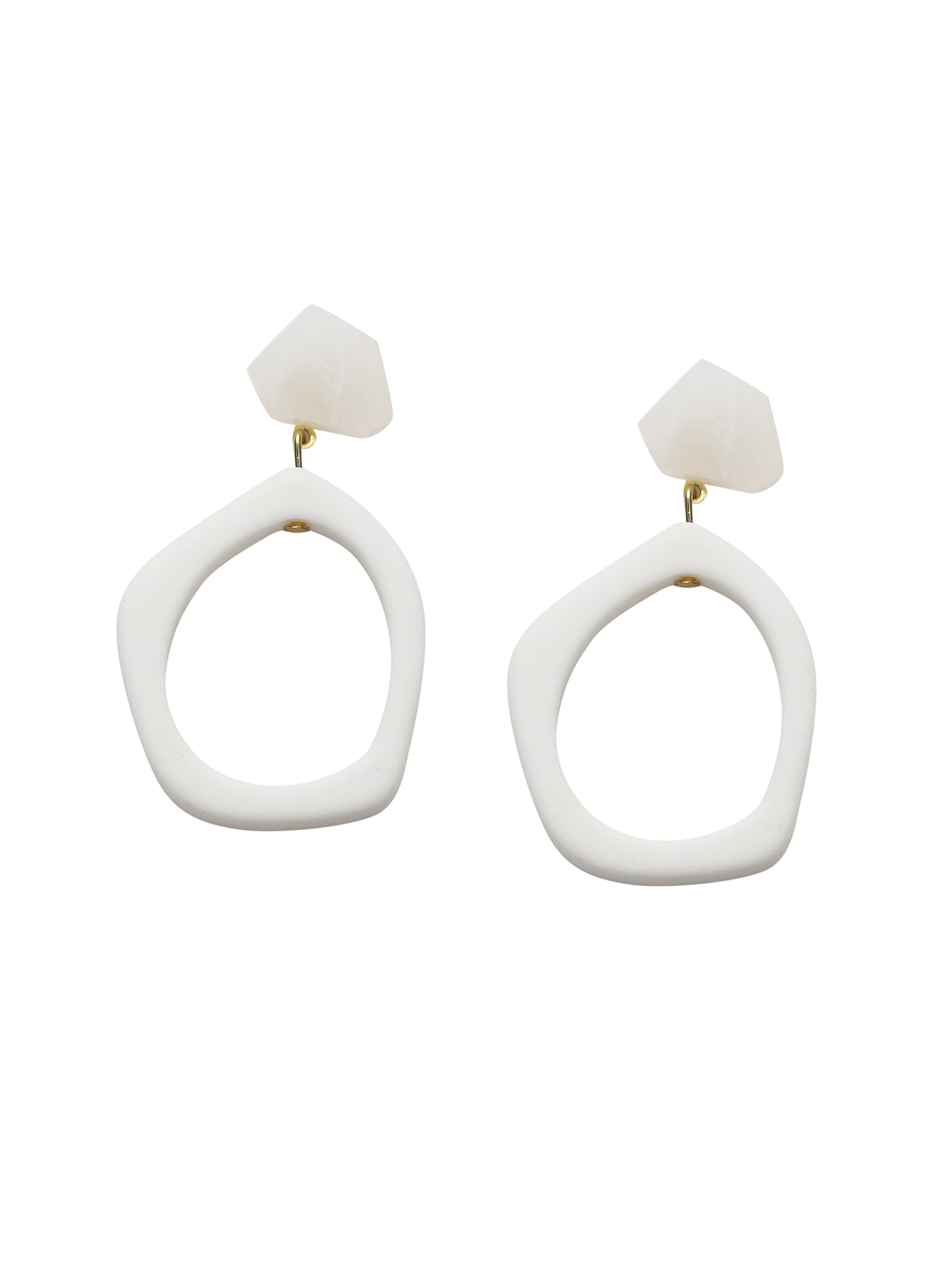 SOHI Uhani 'Shyla' | bela barva: sprednja stran