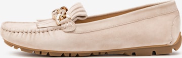 Kazar Moccasins in Beige: front