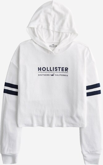 HOLLISTER Sweat-shirt en bleu nuit / blanc, Vue avec produit