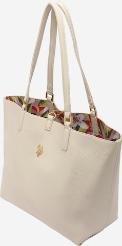 U.S. POLO ASSN. Torba shopper 'Rogersville' w kolorze beżowy